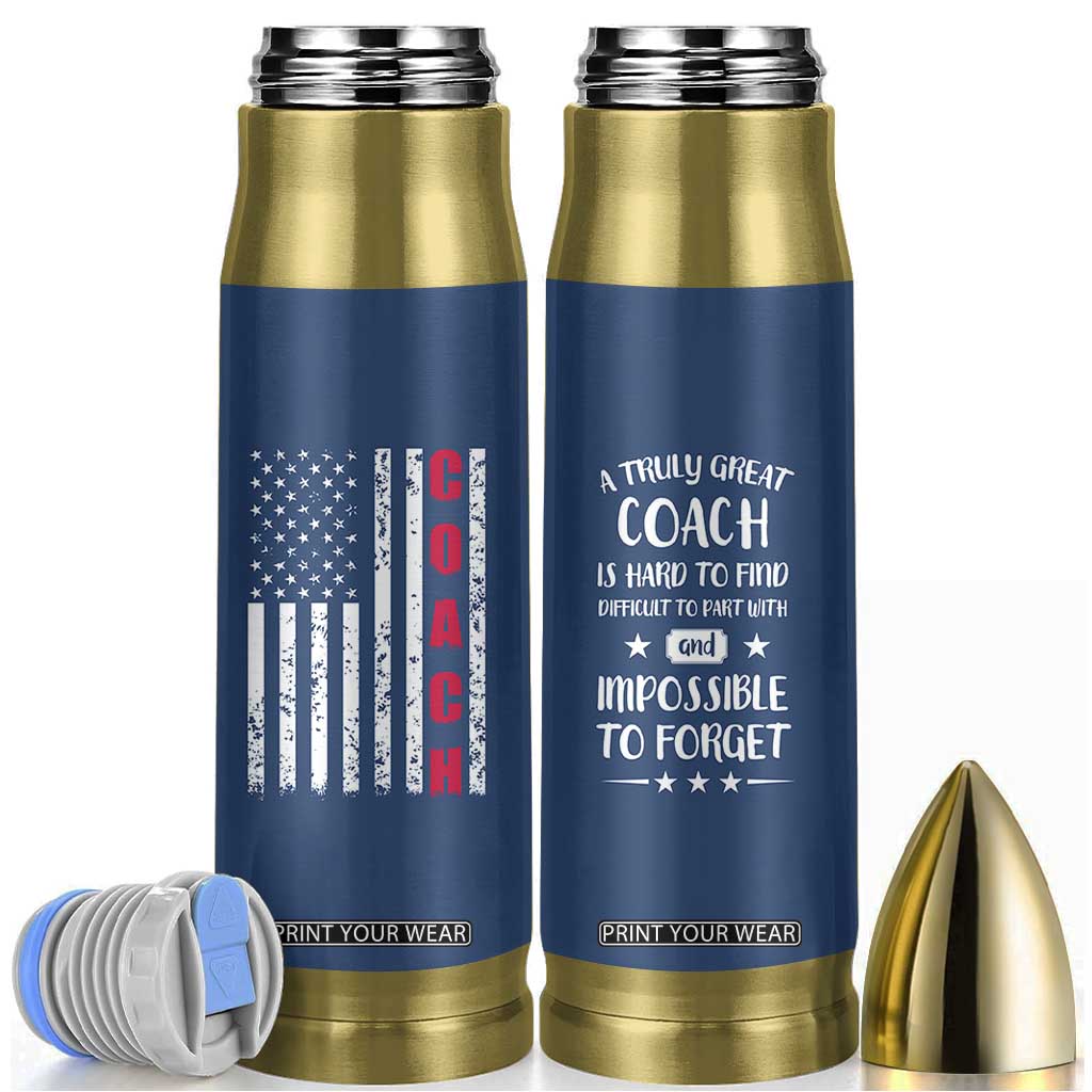 Coach Gifts Bullet Tumbler Soccer Softball Basketball Football Coachs Appreciation Gift TB10 Navy Print Your Wear