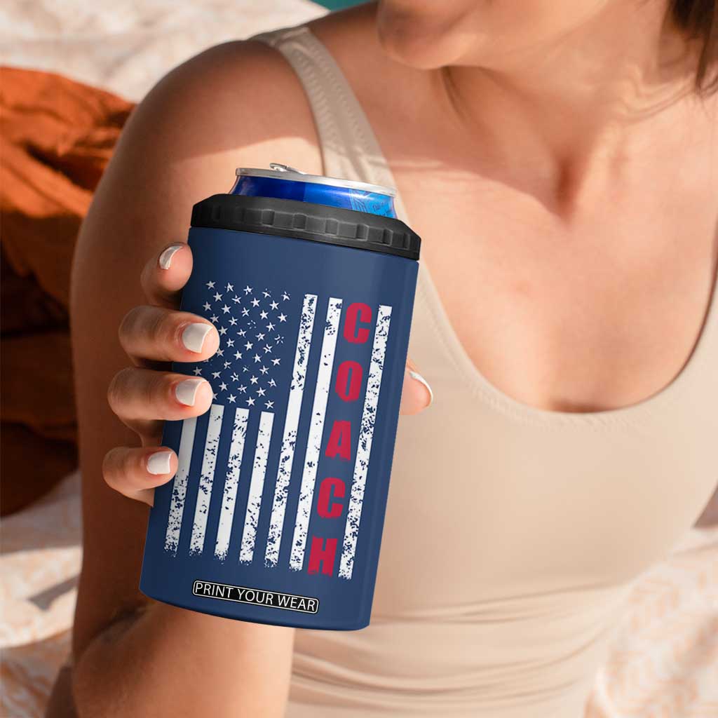 Coach Gifts 4 in 1 Can Cooler Tumbler Soccer Softball Basketball Football Coachs Appreciation Gift TB10 Print Your Wear