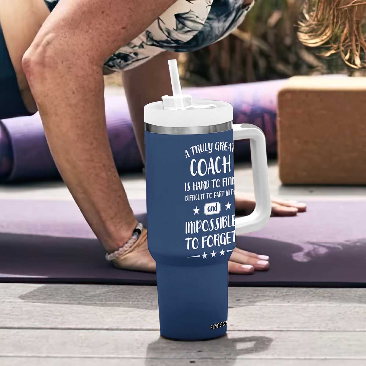 Coach Gifts Tumbler With Handle Soccer Softball Basketball Football Coachs Appreciation Gift TB10 Print Your Wear
