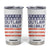 Trump Vance 2024 Election Tumbler Cup Outlaw Hillbilly 45 47 US Flag Vintage TB10 White Print Your Wear