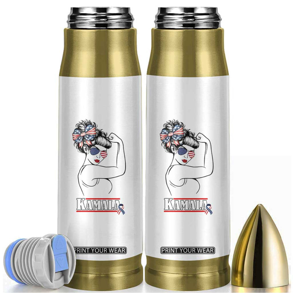 Harris 2024 Bullet Tumbler Ladies Voting Kamala Presidential Election TB10 White Print Your Wear