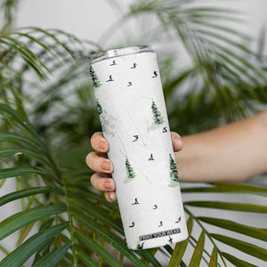 Skiing Gifts Skinny Tumbler Funny Ski Gift for Skiers Downhill Skiing TB10 Print Your Wear