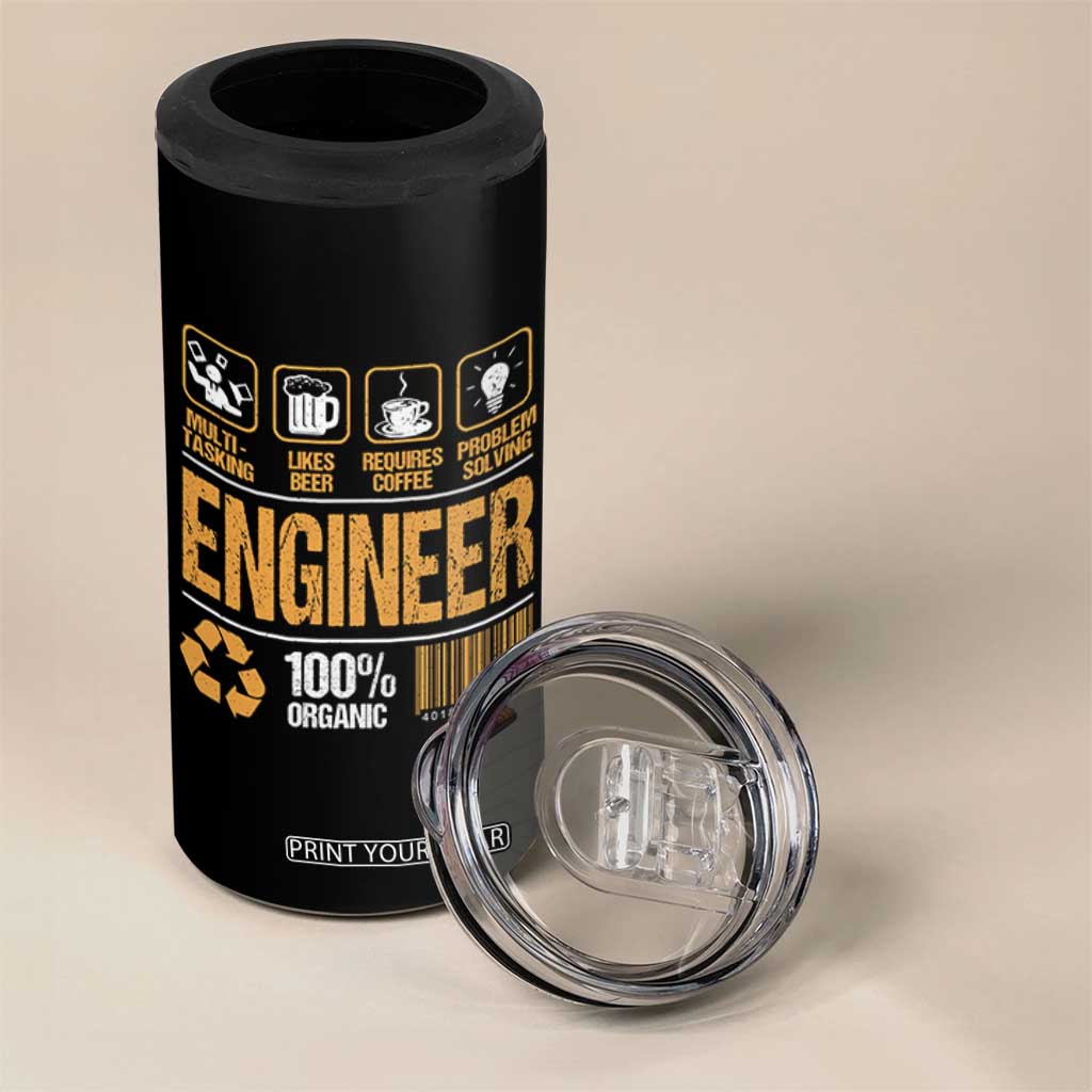 Engineer Gifts 4 in 1 Can Cooler Tumbler Mechanical Aerospace Engineering TB10 Print Your Wear