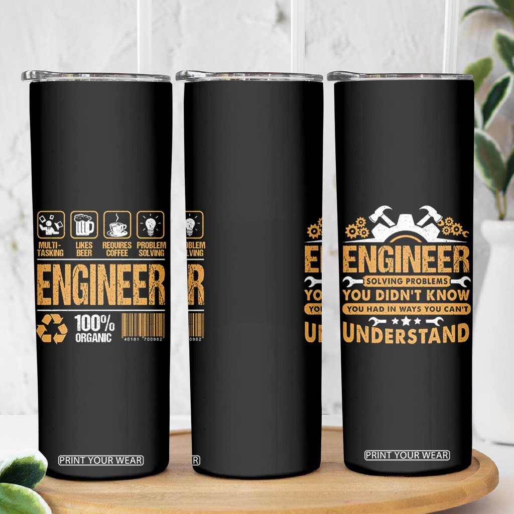 Engineer Gifts Skinny Tumbler Mechanical Aerospace Engineering TB10 Print Your Wear