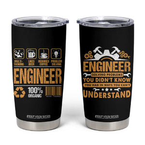 Engineer Gifts Tumbler Cup Mechanical Aerospace Engineering TB10 Black Print Your Wear