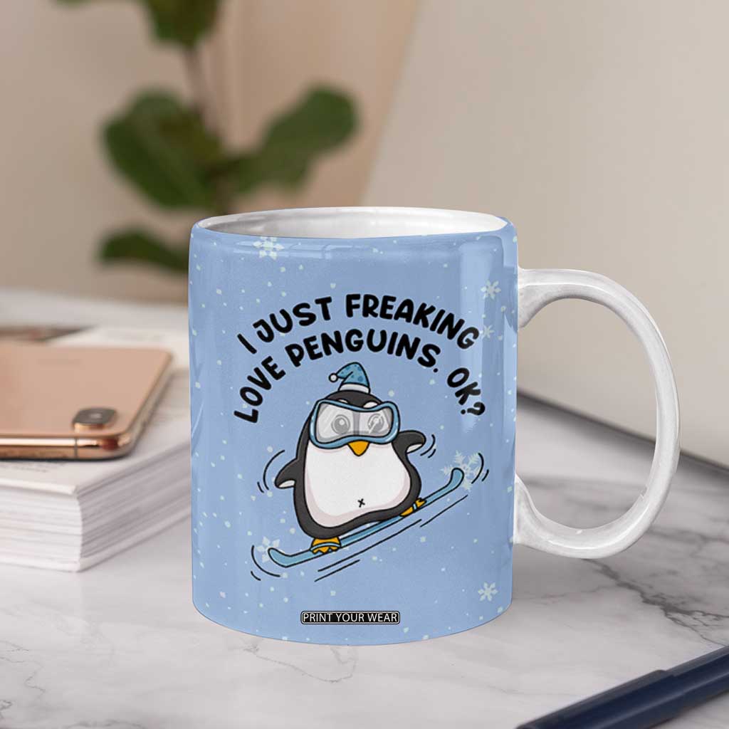 Penguin Gifts Coffee Mug Gift For Girls Friends Teacher Girlfriend Who Loves Penguins TB10 Print Your Wear
