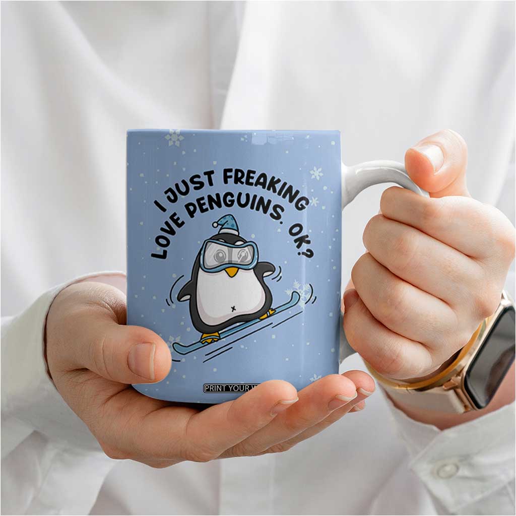 Penguin Gifts Coffee Mug Gift For Girls Friends Teacher Girlfriend Who Loves Penguins TB10 Print Your Wear