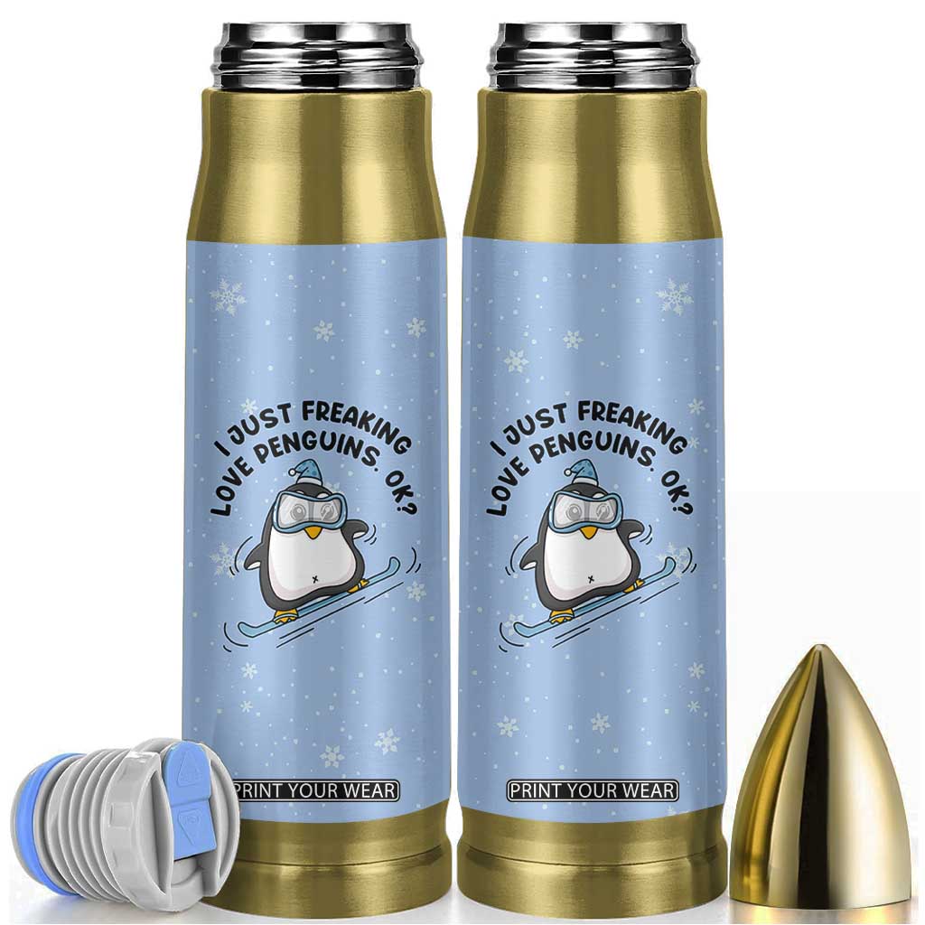 Penguin Gifts Bullet Tumbler Gift For Girls Friends Teacher Girlfriend Who Loves Penguins TB10 Blue Print Your Wear