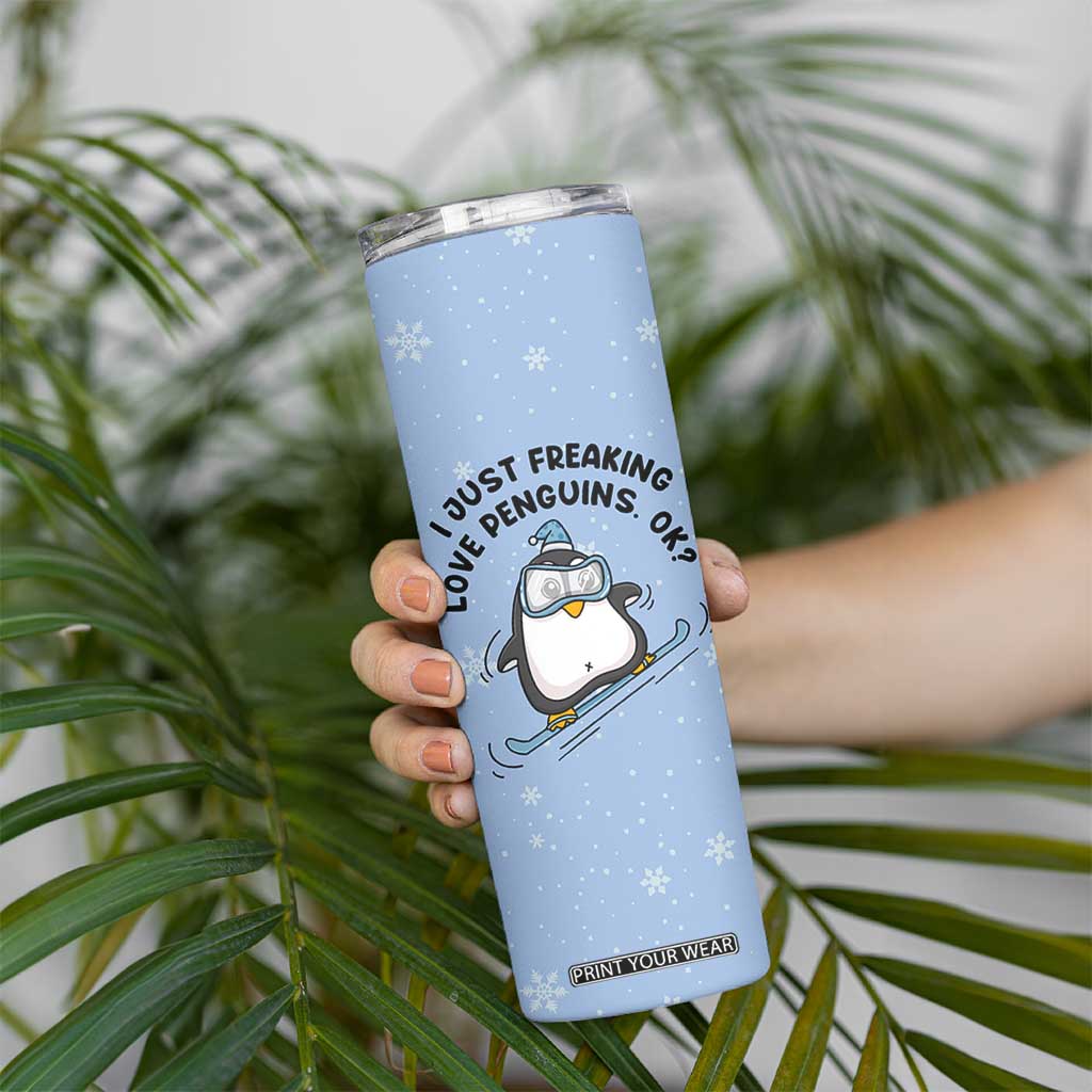Penguin Gifts Skinny Tumbler Gift For Girls Friends Teacher Girlfriend Who Loves Penguins TB10 Print Your Wear