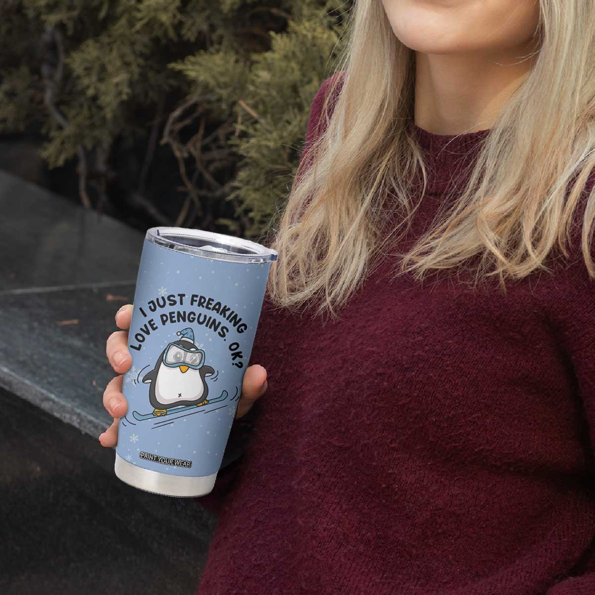 Penguin Gifts Tumbler Cup Gift For Girls Friends Teacher Girlfriend Who Loves Penguins TB10 Print Your Wear