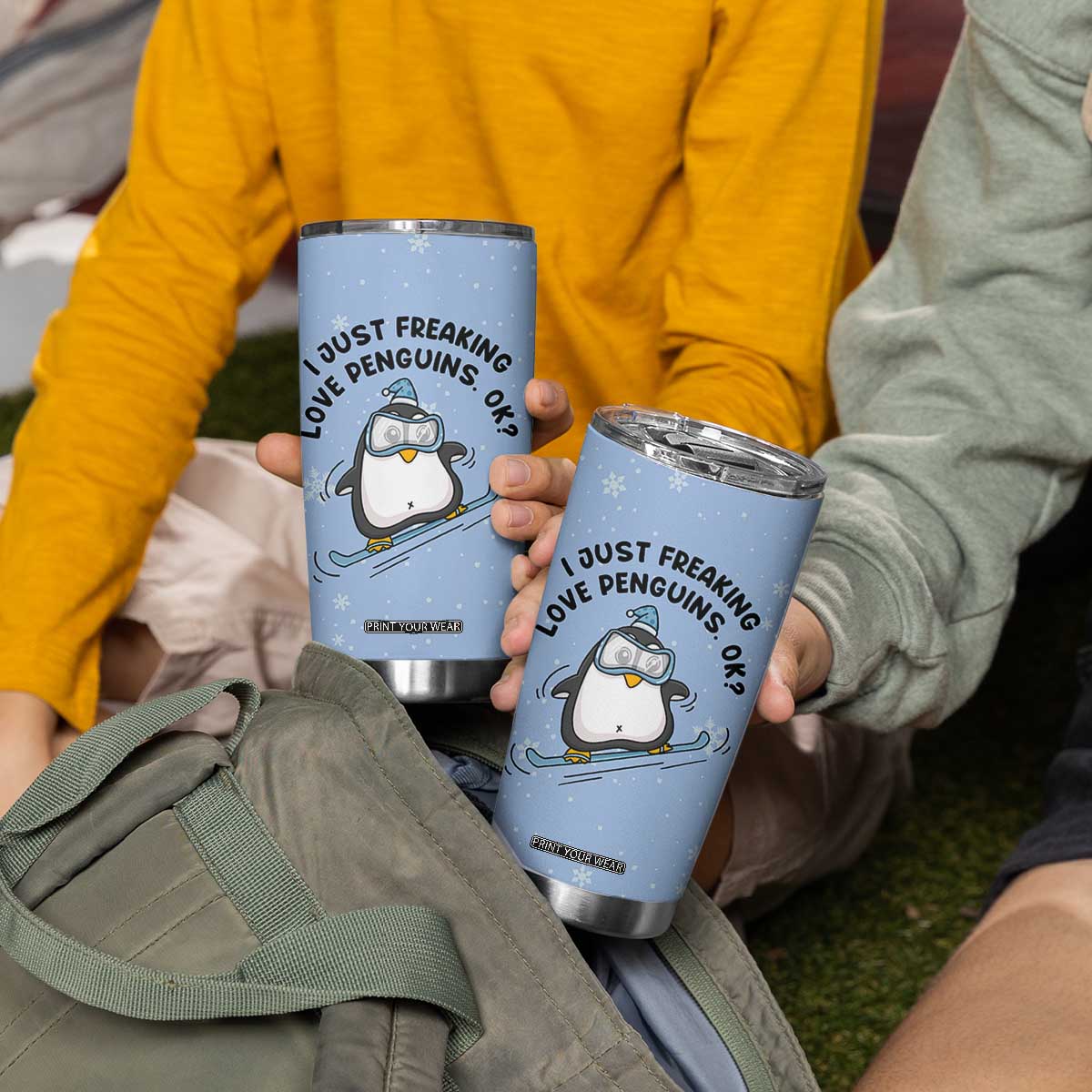 Penguin Gifts Tumbler Cup Gift For Girls Friends Teacher Girlfriend Who Loves Penguins TB10 Print Your Wear