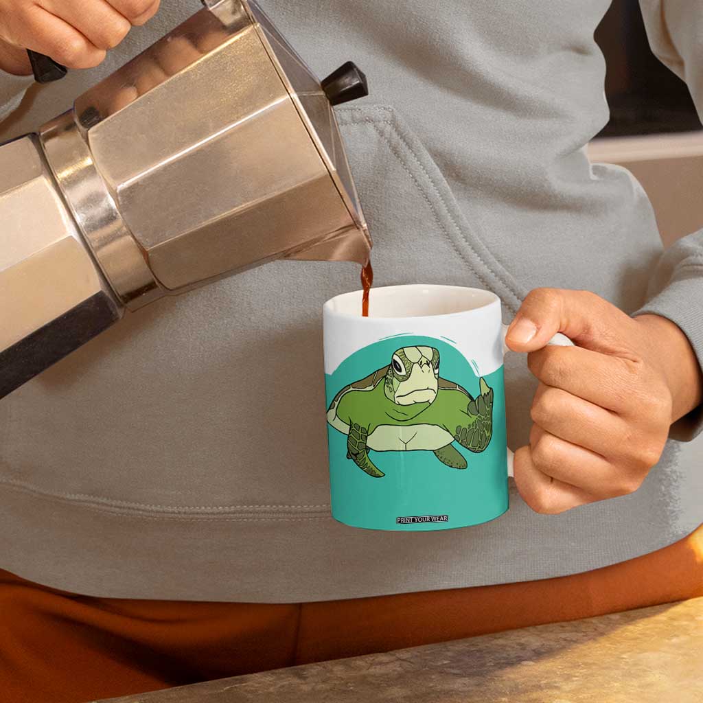 Funny Resting Face Coffee Mug This Is My Happy Face Sea Turtle Gifts TB10 Print Your Wear