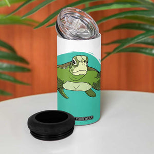 Funny Resting Face 4 in 1 Can Cooler Tumbler This Is My Happy Face Sea Turtle Gifts TB10 Print Your Wear