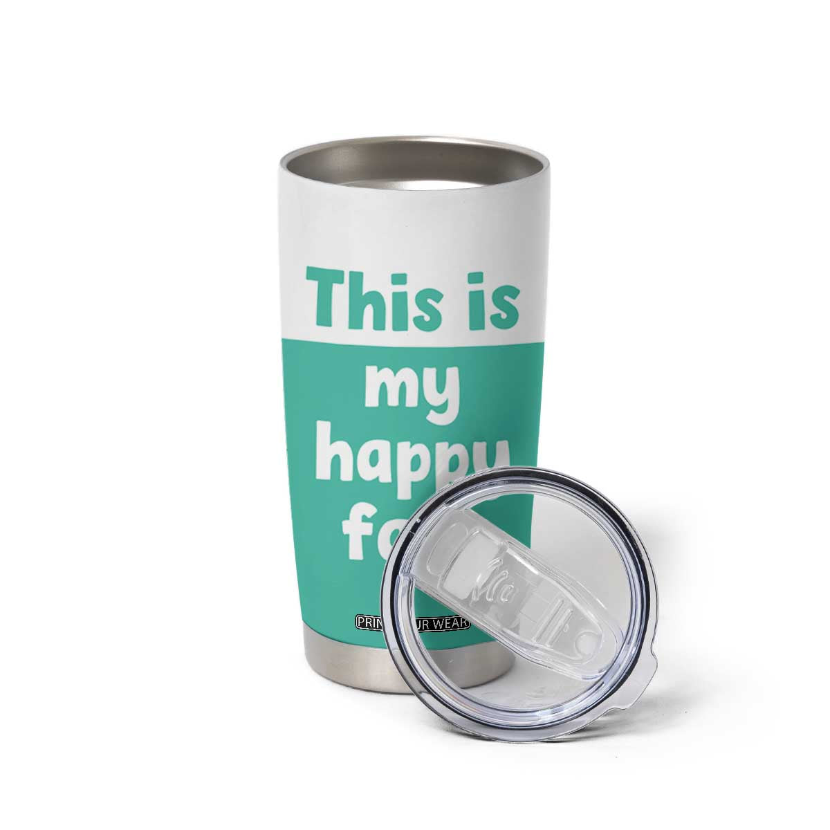 Funny Resting Face Tumbler Cup This Is My Happy Face Sea Turtle Gifts TB10 Print Your Wear