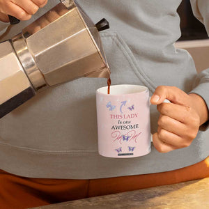 Birthday Gifts For Mom Coffee Mug This Lady Is One Awesome Mom Mothers Day Gifts TB10 Print Your Wear