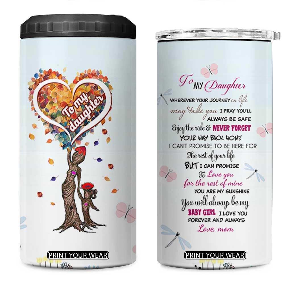 Daughter Gift From Mom 4 in 1 Can Cooler Tumbler Valentines Day Gifts For Daughters TB10 One Size: 16 oz Pastel Print Your Wear