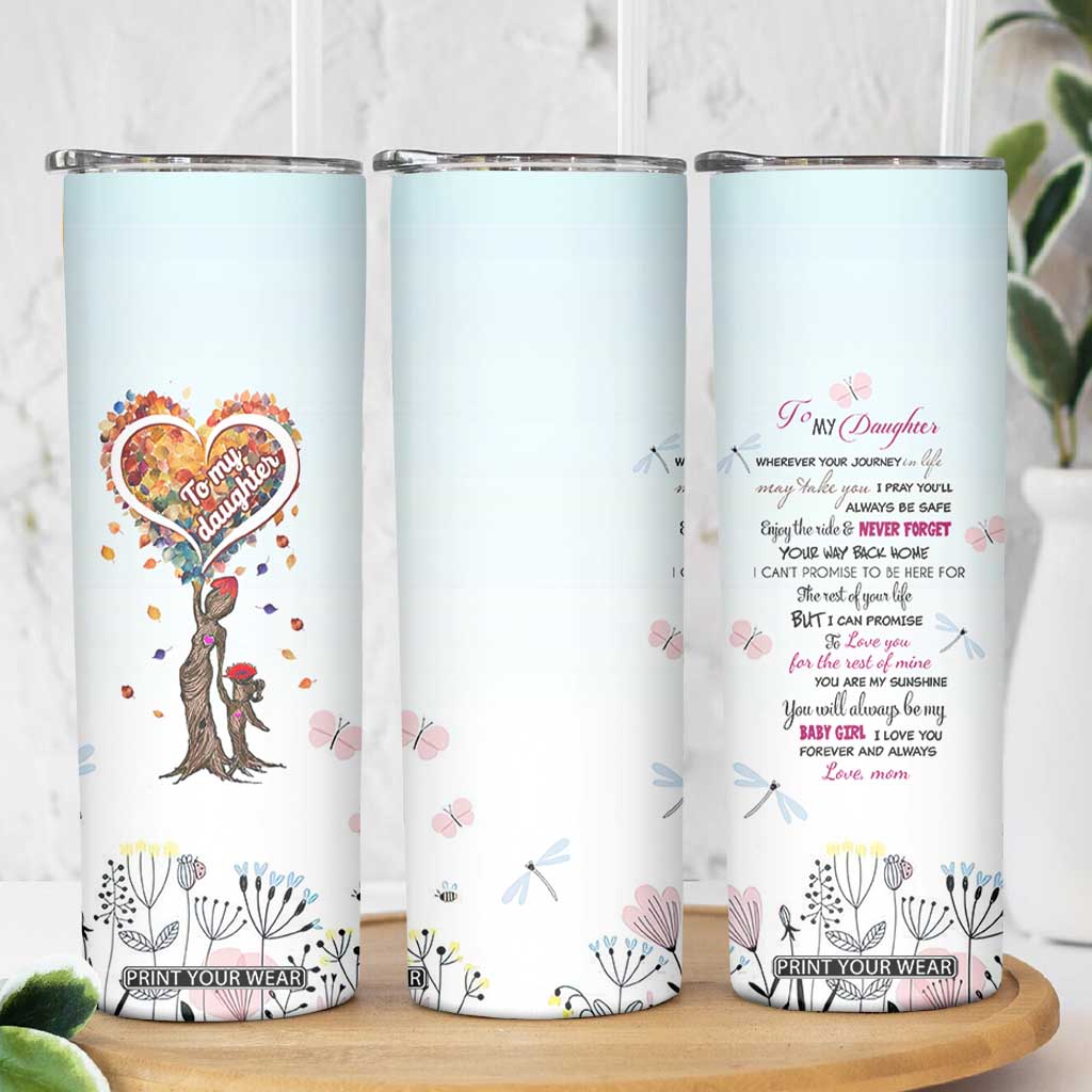 Daughter Gift From Mom Skinny Tumbler Valentines Day Gifts For Daughters TB10 Print Your Wear