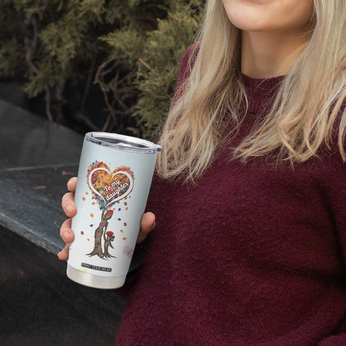 Daughter Gift From Mom Tumbler Cup Valentines Day Gifts For Daughters TB10 Print Your Wear
