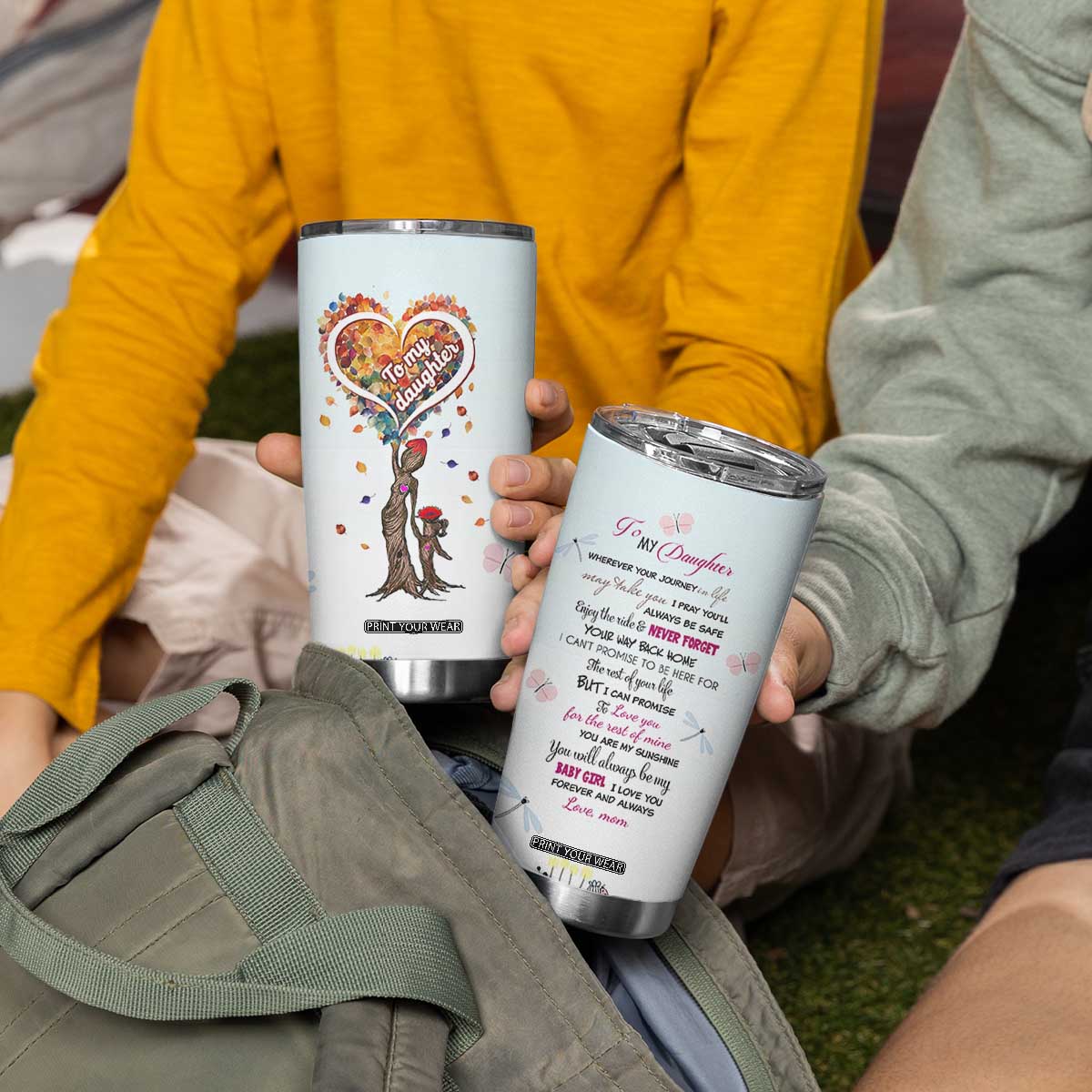 Daughter Gift From Mom Tumbler Cup Valentines Day Gifts For Daughters TB10 Print Your Wear