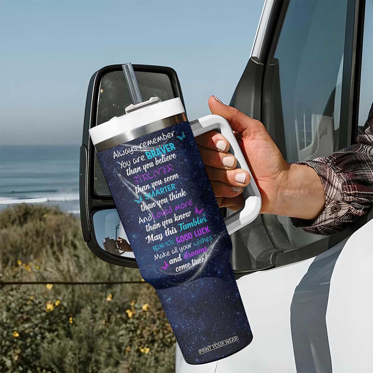 Daughter Gifts Tumbler With Handle Valentines Day Gift For Daughters Adult TB10 Print Your Wear