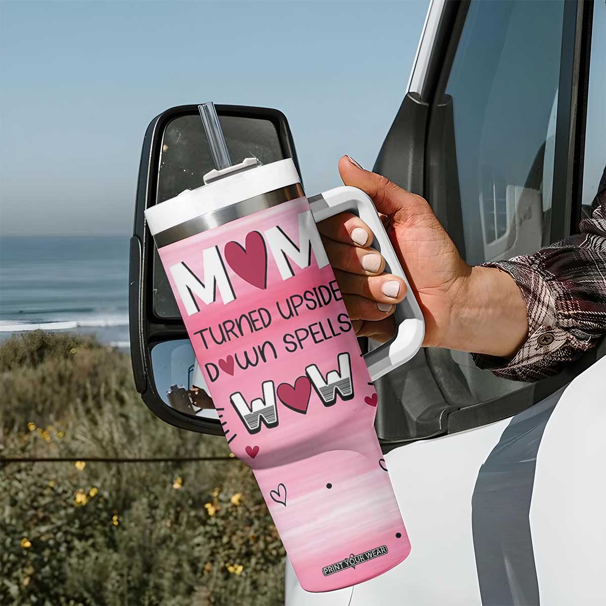 Funny Birthday Gifts For Mom Tumbler With Handle From Daughter Son Sarcastic Mother Day Gift TB10 Print Your Wear