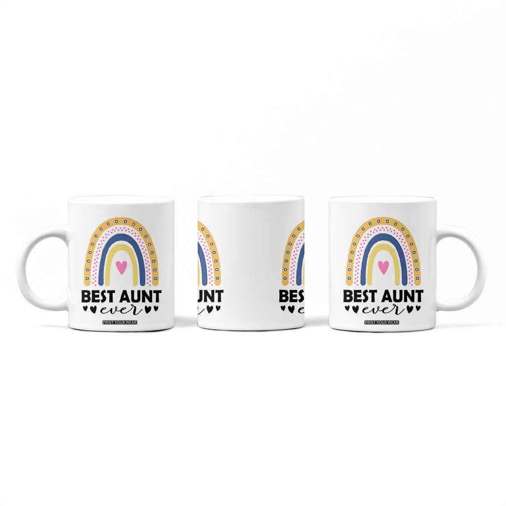 Gift For Aunt Coffee Mug Flower Aunts Gifts For Birthday Christmas Mothers Day Best Aunt Ever TB10 Print Your Wear