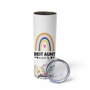 Gift For Aunt Skinny Tumbler Flower Aunts Gifts For Birthday Christmas Mothers Day Best Aunt Ever TB10 Print Your Wear