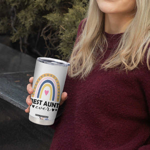 Gift For Aunt Tumbler Cup Flower Aunts Gifts For Birthday Christmas Mothers Day Best Aunt Ever TB10 Print Your Wear