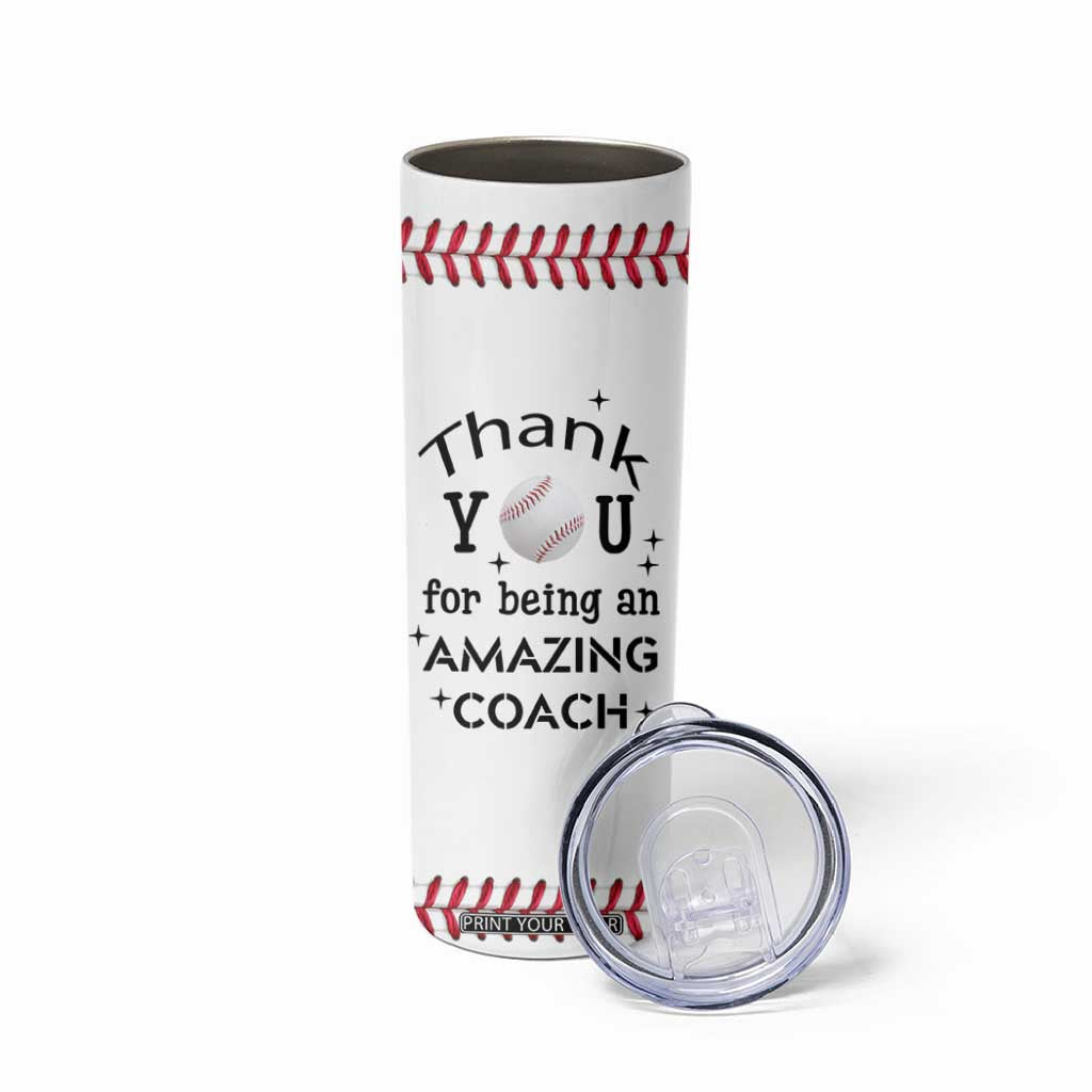 Baseball Coach Gifts Skinny Tumbler Thank You Coaches Appreciation Retirement Gift TB10 Print Your Wear