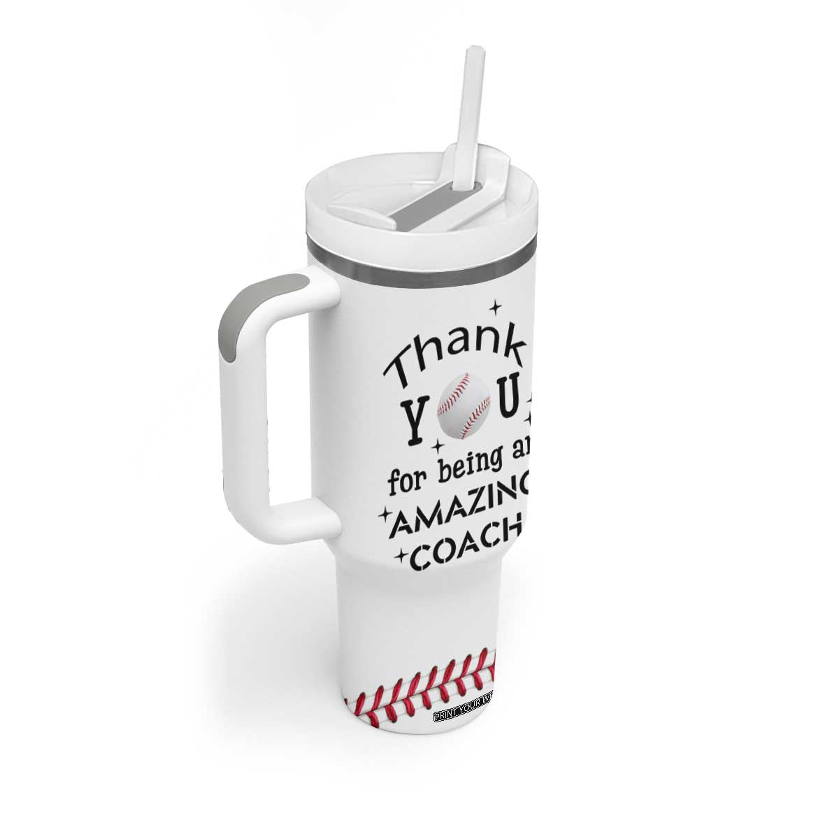 Baseball Coach Gifts Tumbler With Handle Thank You Coaches Appreciation Retirement Gift TB10 Print Your Wear