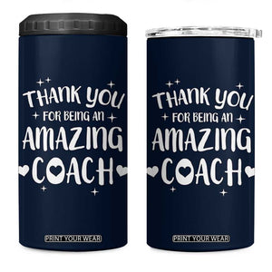 Coach Thank You 4 in 1 Can Cooler Tumbler Basketball Football Sports Coach Appreciation Gifts TB10 One Size: 16 oz Navy Print Your Wear