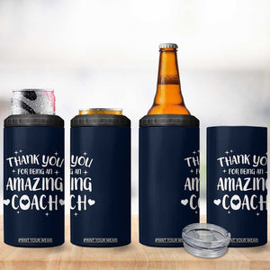 Coach Thank You 4 in 1 Can Cooler Tumbler Basketball Football Sports Coach Appreciation Gifts TB10 Print Your Wear