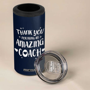 Coach Thank You 4 in 1 Can Cooler Tumbler Basketball Football Sports Coach Appreciation Gifts TB10 Print Your Wear