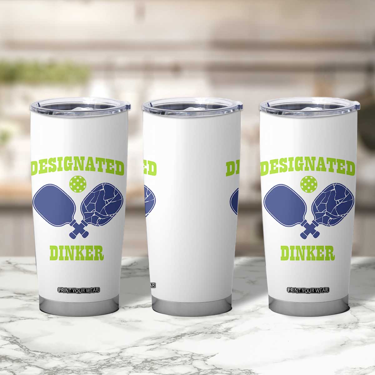 Funny Pickleball Tumbler Cup Designated Dinker Dink Responsibly TB10 Print Your Wear