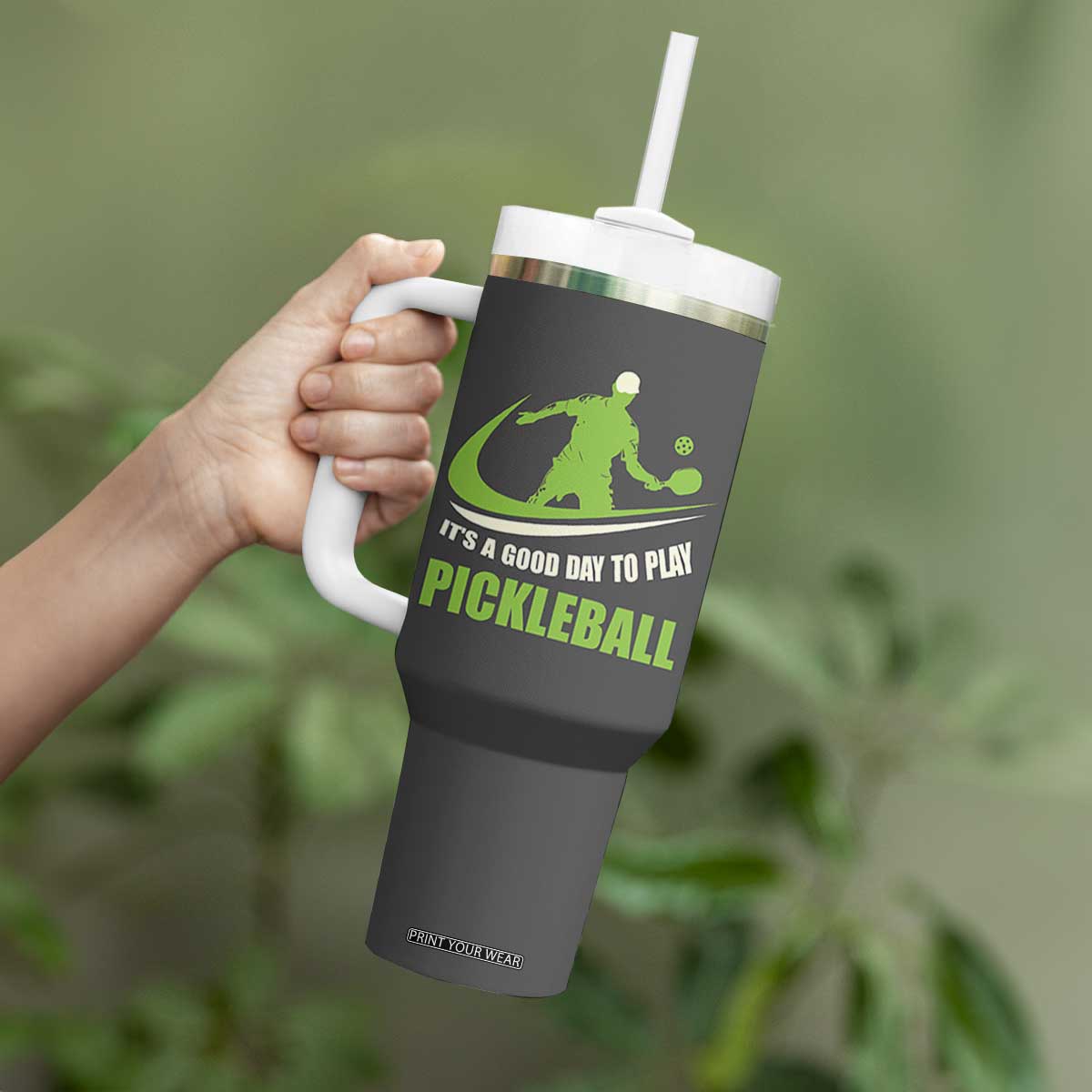 Funny Pickleball Tumbler With Handle It's A Good Days To Play Pickleball Dink Player Coach TB10 Print Your Wear