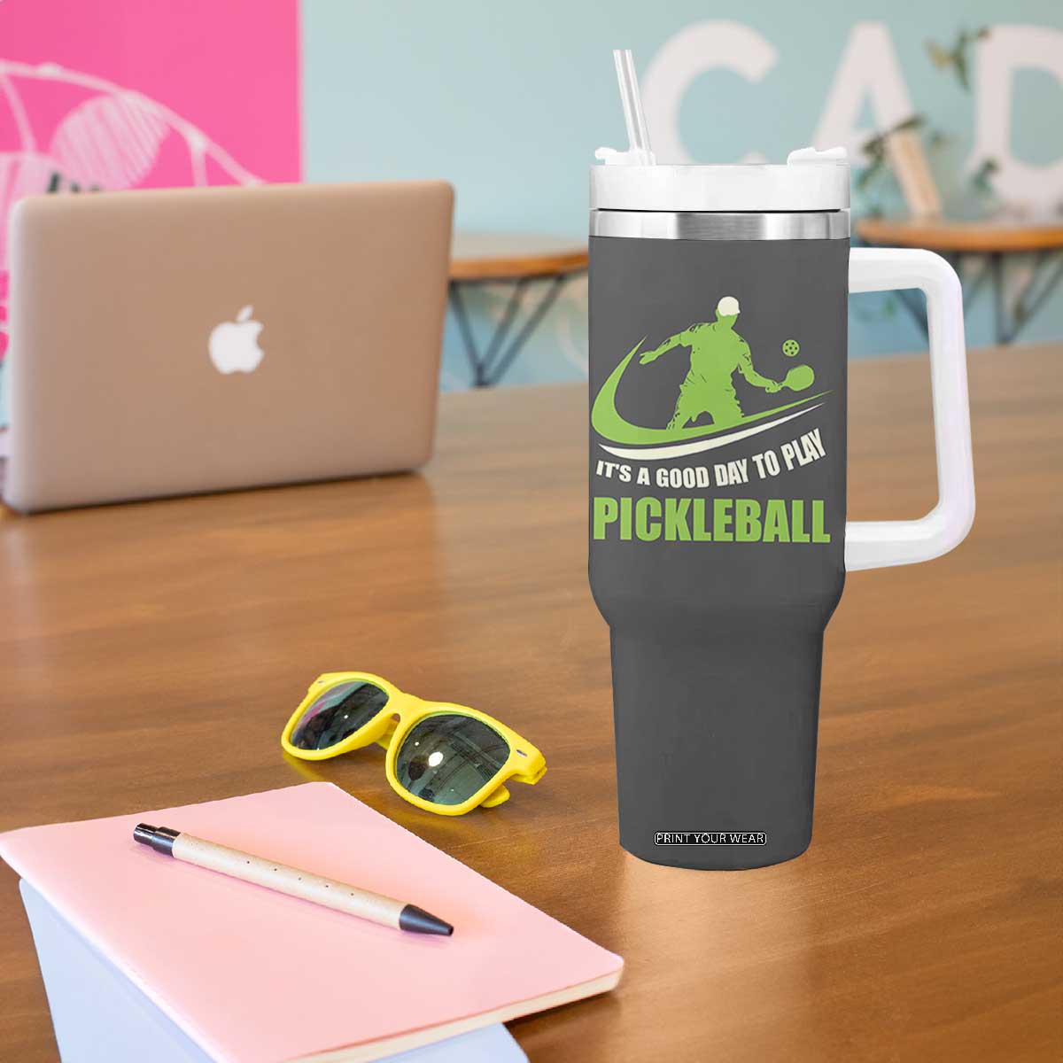 Funny Pickleball Tumbler With Handle It's A Good Days To Play Pickleball Dink Player Coach TB10 Print Your Wear
