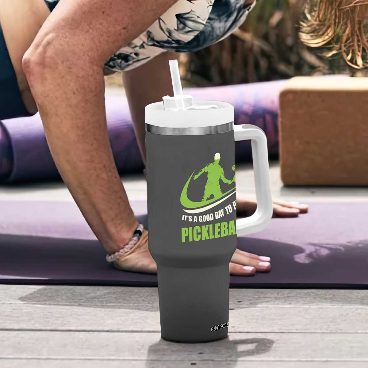 Funny Pickleball Tumbler With Handle It's A Good Days To Play Pickleball Dink Player Coach TB10 Print Your Wear