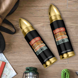 Husband Dad Pickleball Legend Bullet Tumbler Retro Pickleball Gift for Him Fathers Day TB10 Print Your Wear