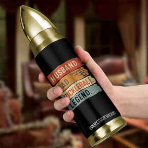 Husband Dad Pickleball Legend Bullet Tumbler Retro Pickleball Gift for Him Fathers Day TB10 Print Your Wear