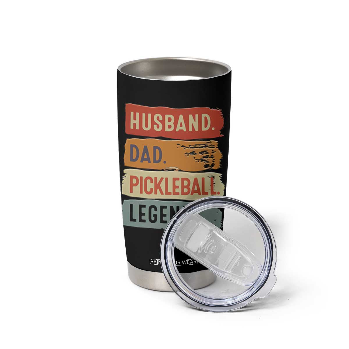 Husband Dad Pickleball Legend Tumbler Cup Retro Pickleball Gift for Him Fathers Day TB10 Print Your Wear
