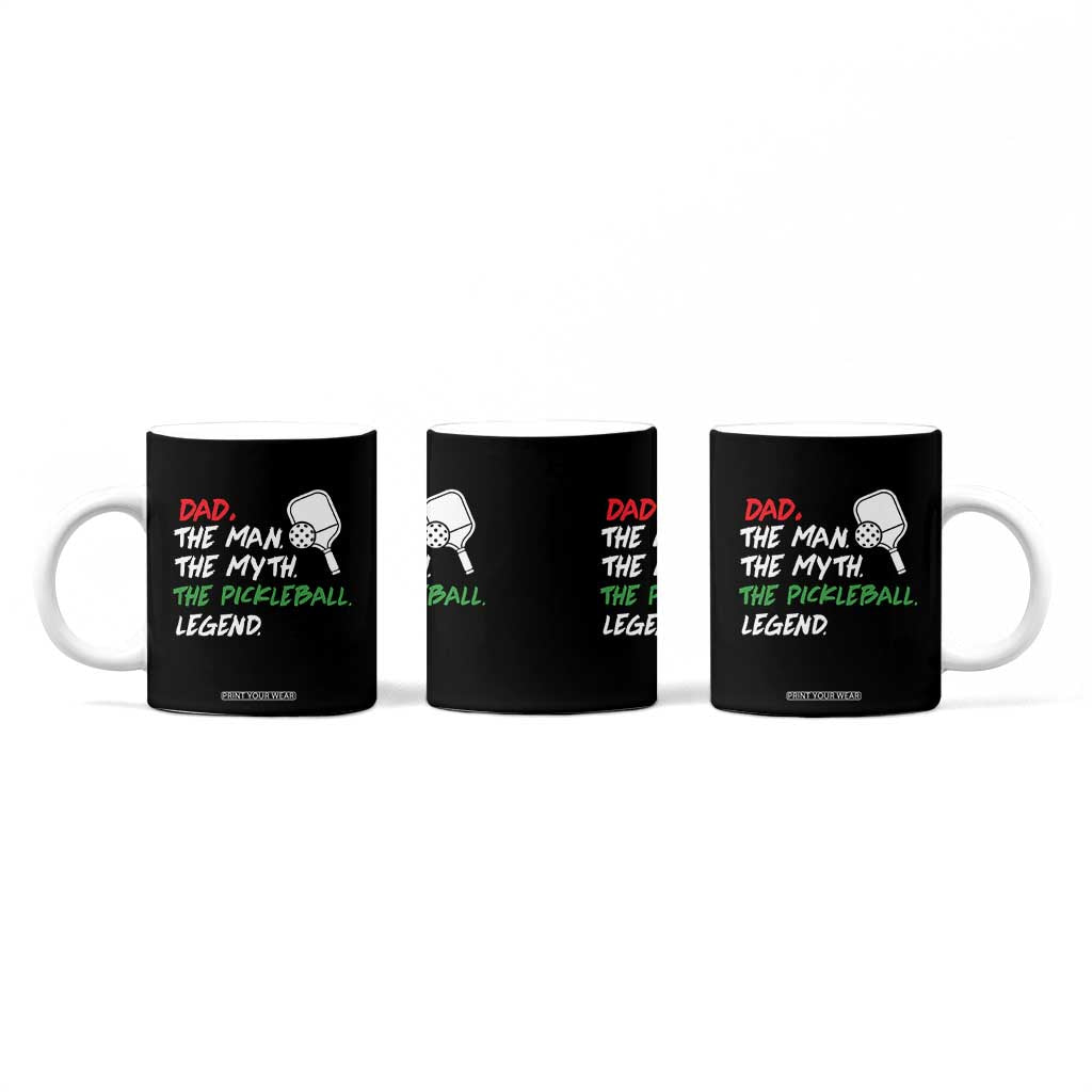 Vintage Pickleball Dad Coffee Mug Retro Pickleball Gift for Him Fathers Day TB10 Print Your Wear