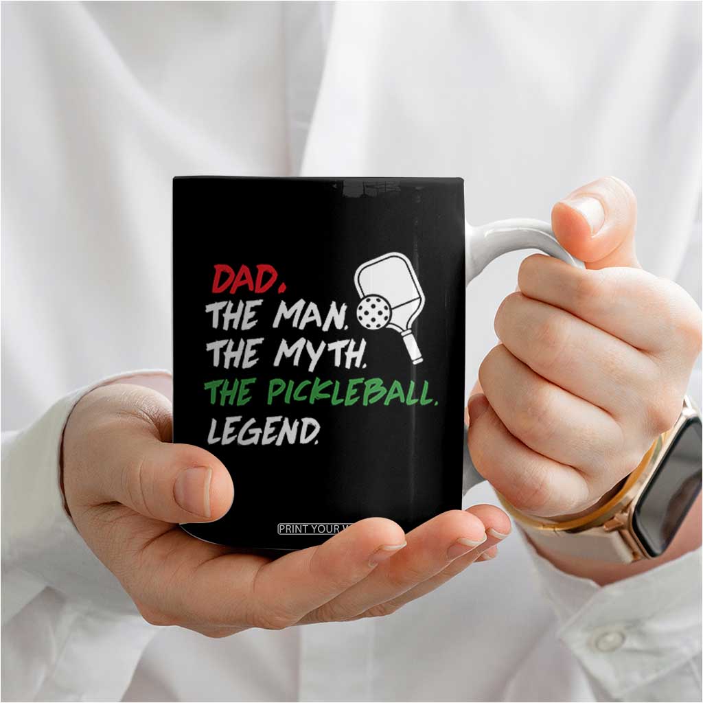 Vintage Pickleball Dad Coffee Mug Retro Pickleball Gift for Him Fathers Day TB10 Print Your Wear