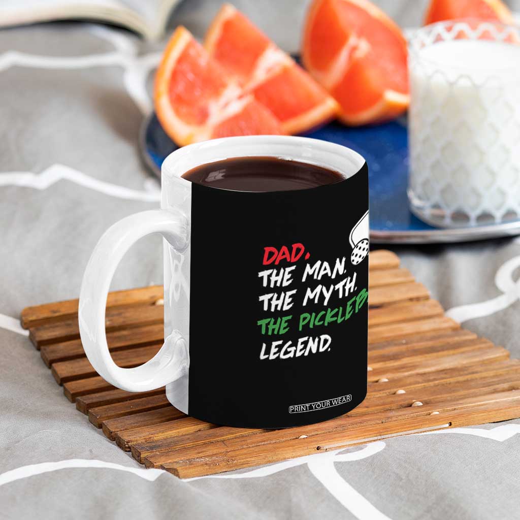 Vintage Pickleball Dad Coffee Mug Retro Pickleball Gift for Him Fathers Day TB10 Print Your Wear