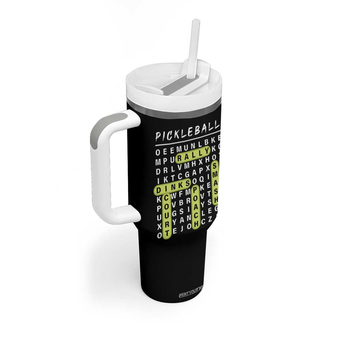 Funny Pickleball Lovers Tumbler With Handle Pickleball Gift for Coach Player Him Her TB10 Print Your Wear