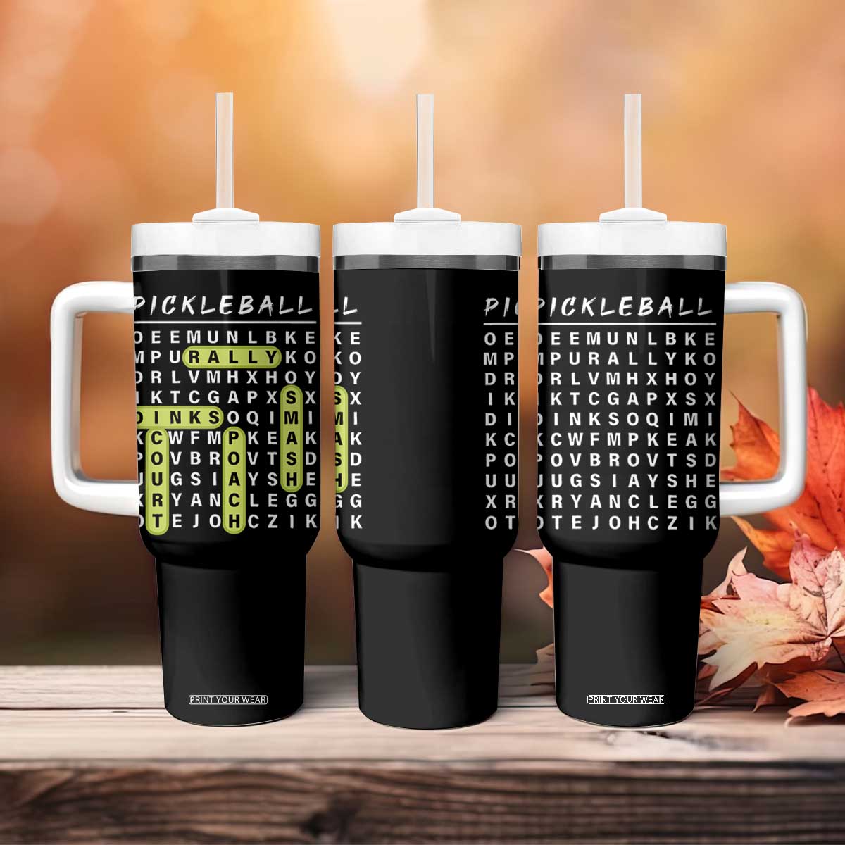 Funny Pickleball Lovers Tumbler With Handle Pickleball Gift for Coach Player Him Her TB10 Print Your Wear