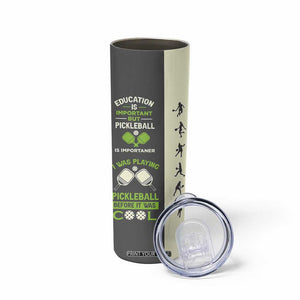 Pickleball Skinny Tumbler Gift for Pickle Ball Lovers Pickleballs Coach Player TB10 Print Your Wear