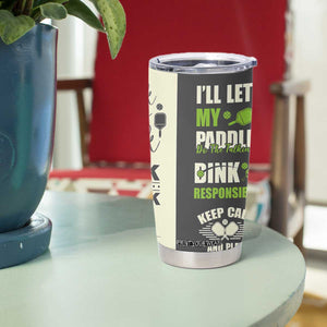 Pickleball Tumbler Cup Gift for Pickle Ball Lovers Pickleballs Coach Player TB10 Print Your Wear