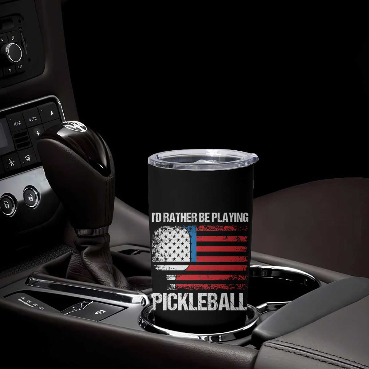 Funny Pickleball Player Tumbler Cup US Flag Paddleball Lover TB10 Print Your Wear