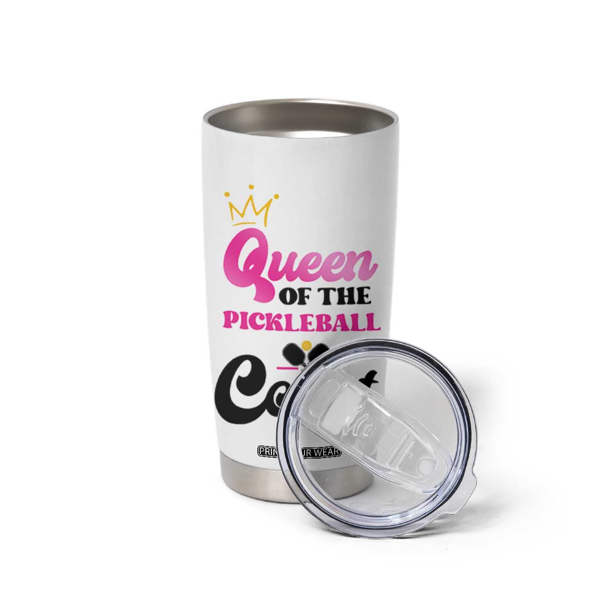 Pickleball Gifts For Women Tumbler Cup Queen Of The Court TB10 Print Your Wear