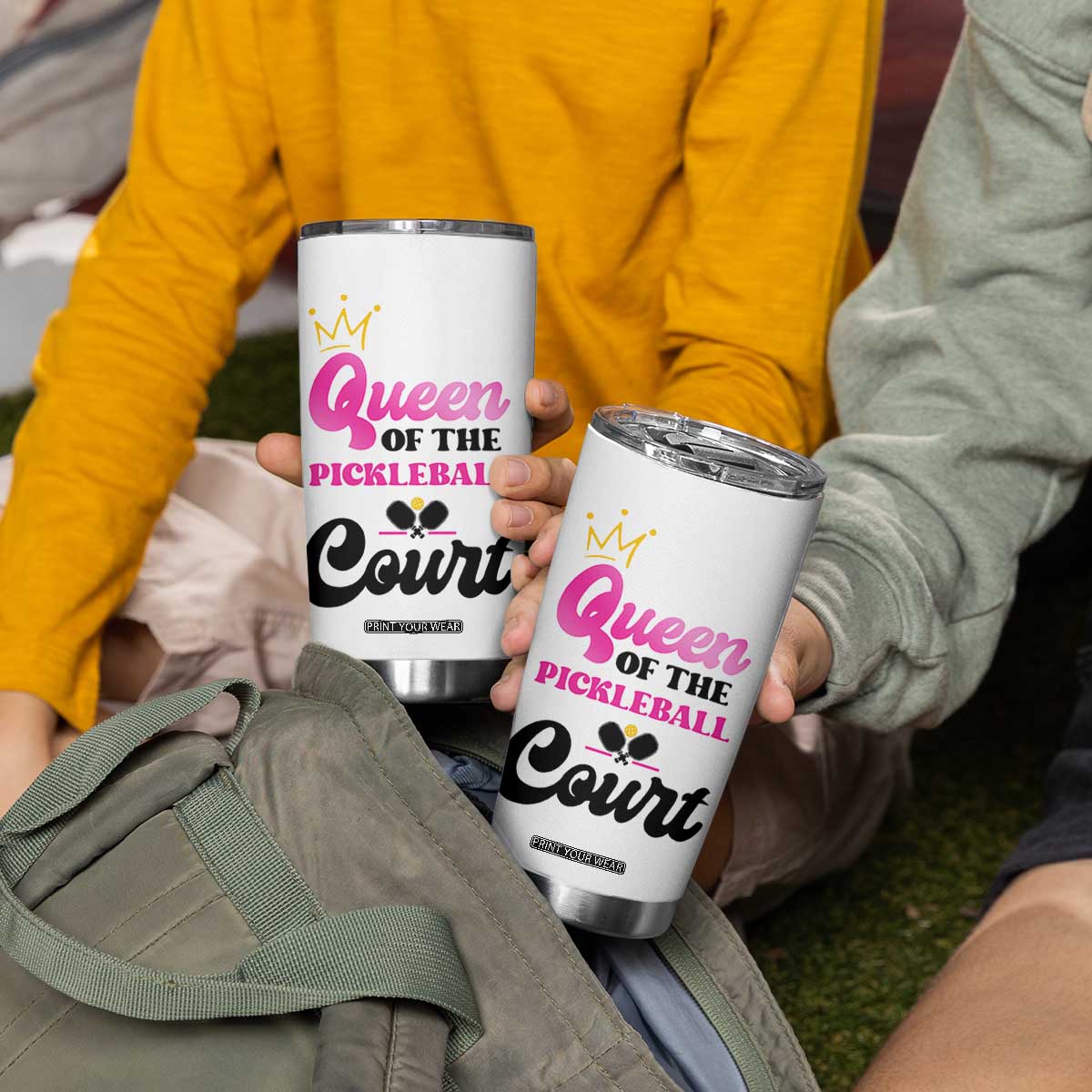 Pickleball Gifts For Women Tumbler Cup Queen Of The Court TB10 Print Your Wear